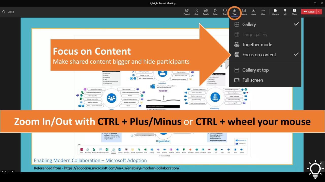 MS Teams Meetings – Viewing Shared Content ?