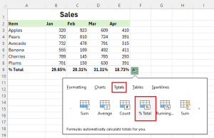 A Guide to Quick Analysis Tool in Excel - TrainingU